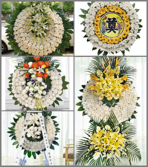 四川绵阳江油市三合镇白至村花圈速递